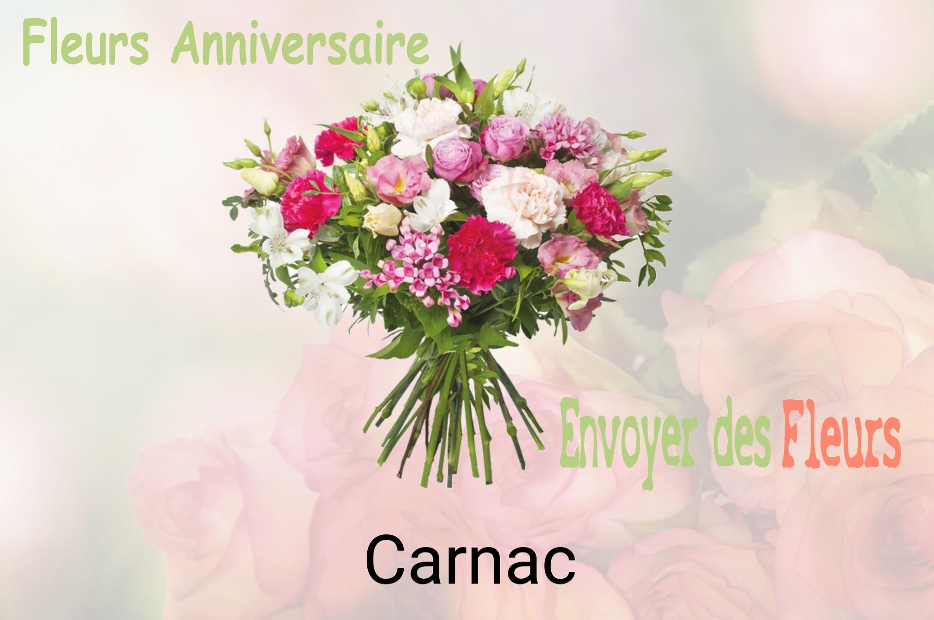 Bouquet de fleurs d’anniversaire livré à Carnac