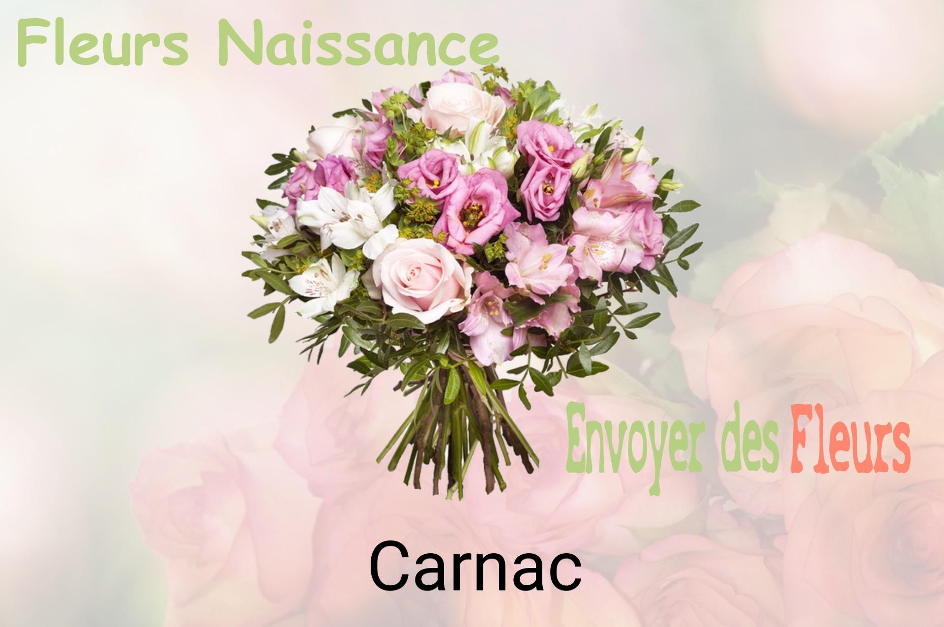 Bouquet de fleurs de naissance livré à Carnac
